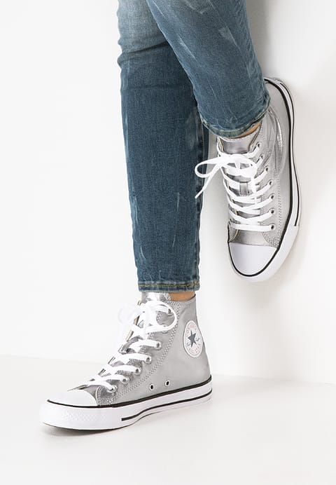 converse argentées