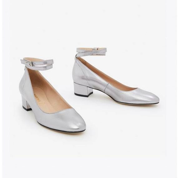 chaussures argentées