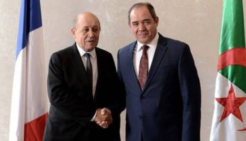 Sabri Boukadoum s’entretient à Alger avec Jean-Yves Le Drian