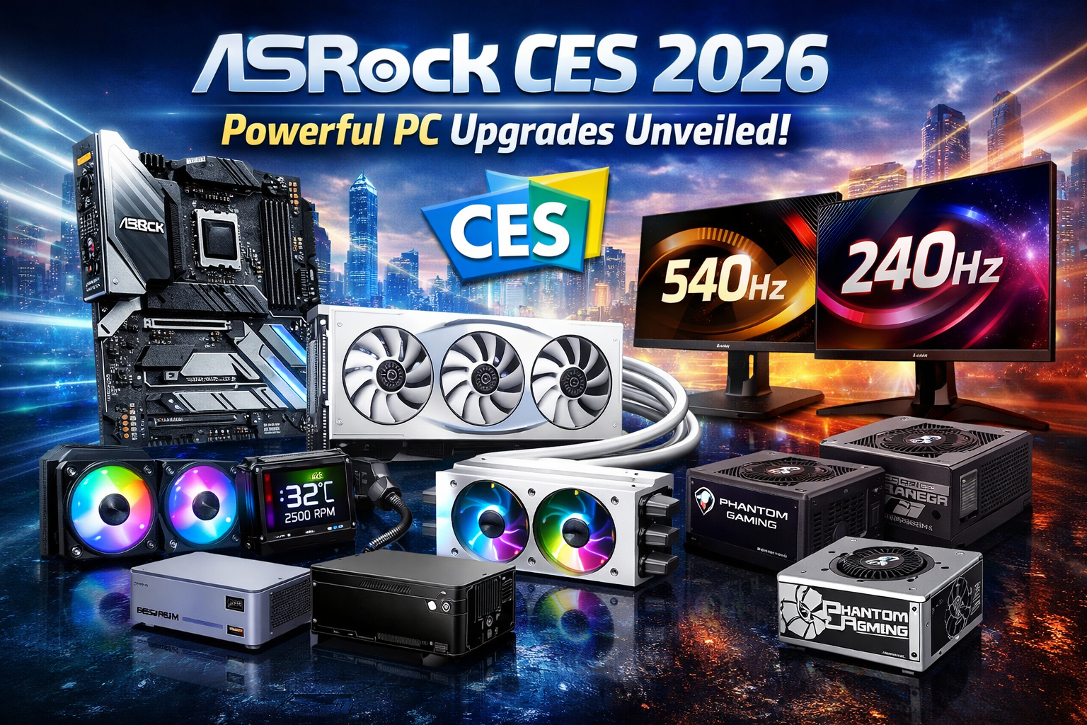ASRock Brings Powerful And Exciting PC Upgrades To CES 2026 EnosTech Com ASRock At CES 2026 