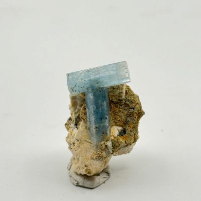 Aquamarine on feldspar