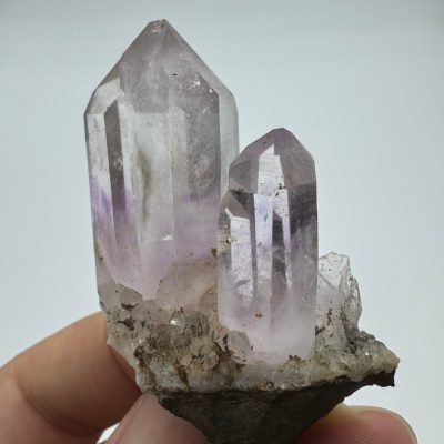 Amethyst duet cluster
