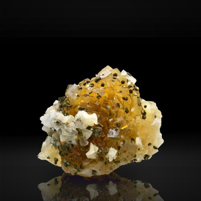 Fluorite cluster with pyrite - Moscona, Asturias (Spain)