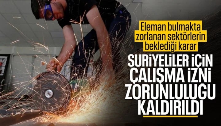 Geçici Koruma Kapsamındaki Yabancılara Çalışma İzni Muafiyeti Getirildi