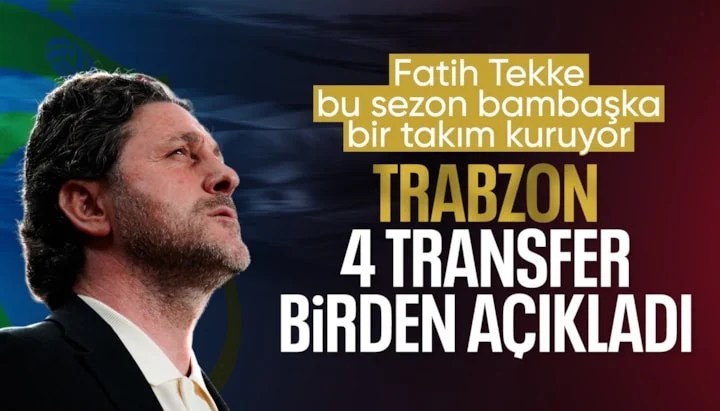 Trabzonspor'dan Gövde Gösterisi! 4 Transfer Birden Resmen Açıklandı (KAP Maliyetleri)