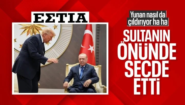 Yunan Basınından Çarpıcı Manşet: Estia Gazetesi "Trump, Erdoğan'a Boyun Eğdi, F-35'e Yeşil Işık Yaktı" Yazdı