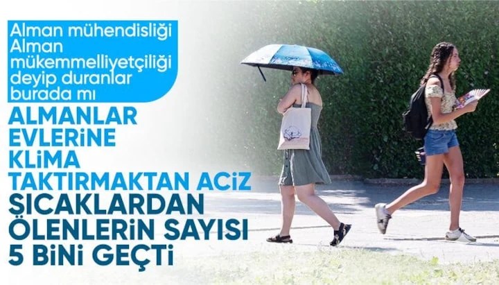 Almanya’da Sıcak Hava Faciası: 5 Bin 120 Kişi Hayatını Kaybetti