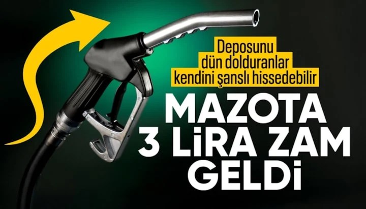 Motorine Zam: Litre Fiyatına 3,10 TL Artış Geldi, 70 TL Sınırı Aşıldı