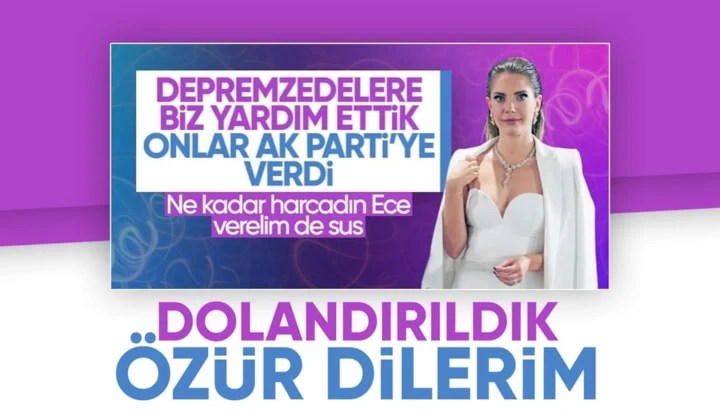 Eda Ece’den Depremzedelere Geç Kalmış Özür: “Oy Haklarına Karışmak Haddime Değildi”