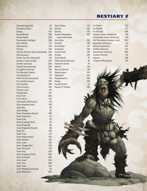 Pathfinder Bestiary 2 