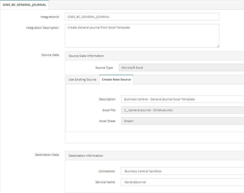 D365 Business Central Excel Template General Journal Eone Solutions