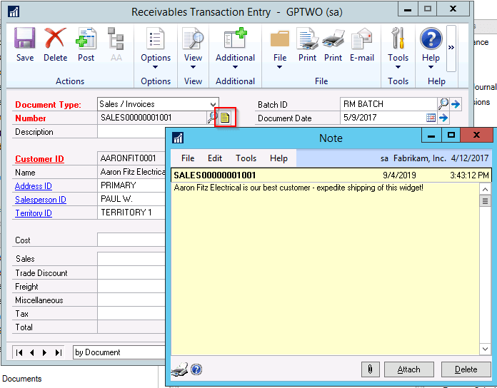Tech Tuesday Integrating Record Notes In Dynamics Gp With