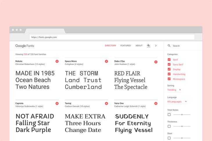 Ini Tampilan Baru Google Fonts - ePlusGo