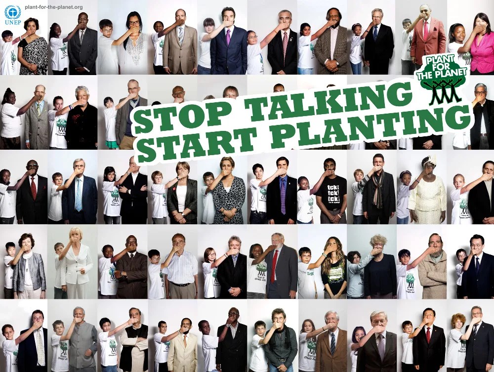 Qundis sostiene “Plant for the planet”