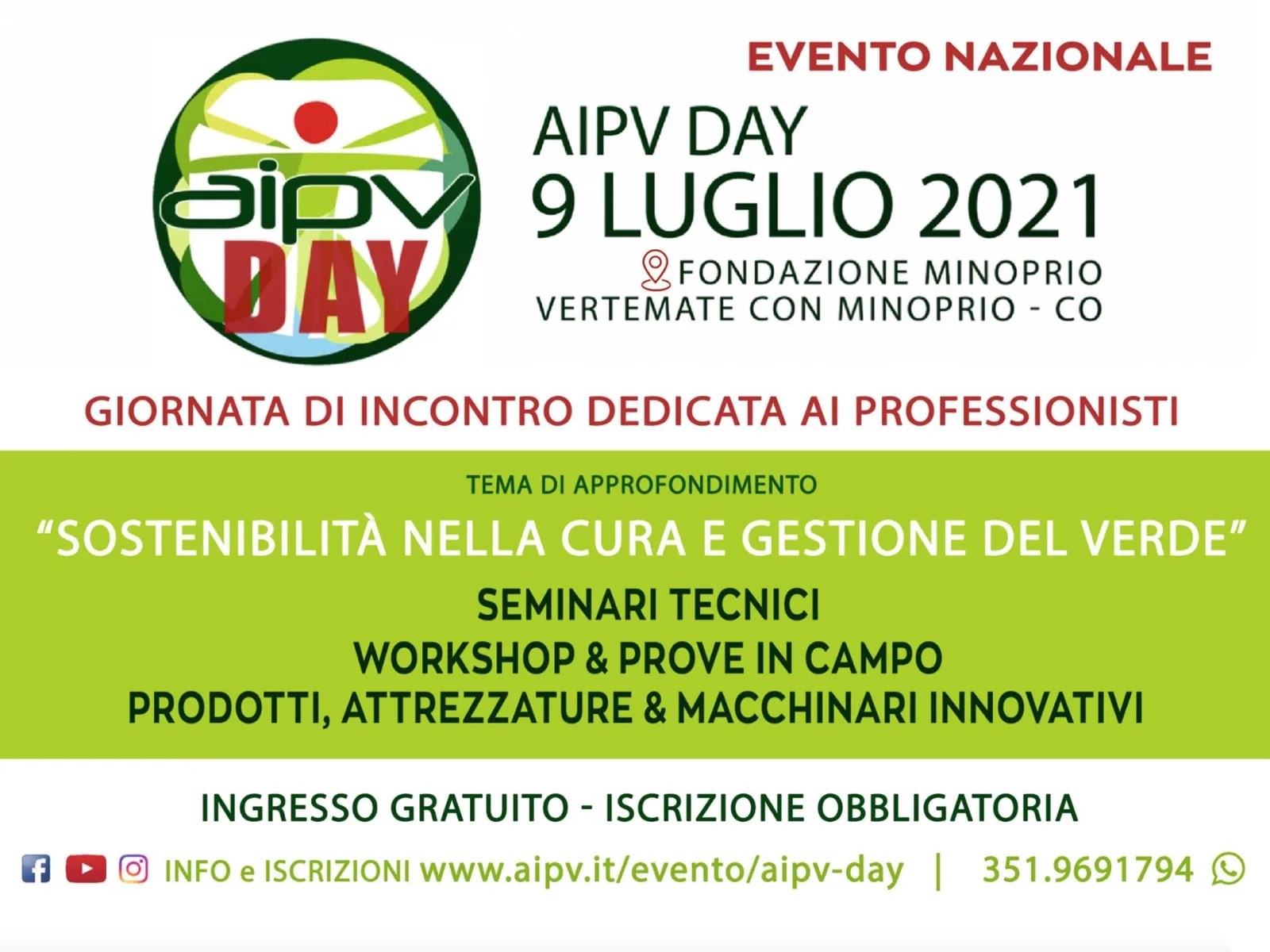 Il 9 luglio l’evento AIPV DAY