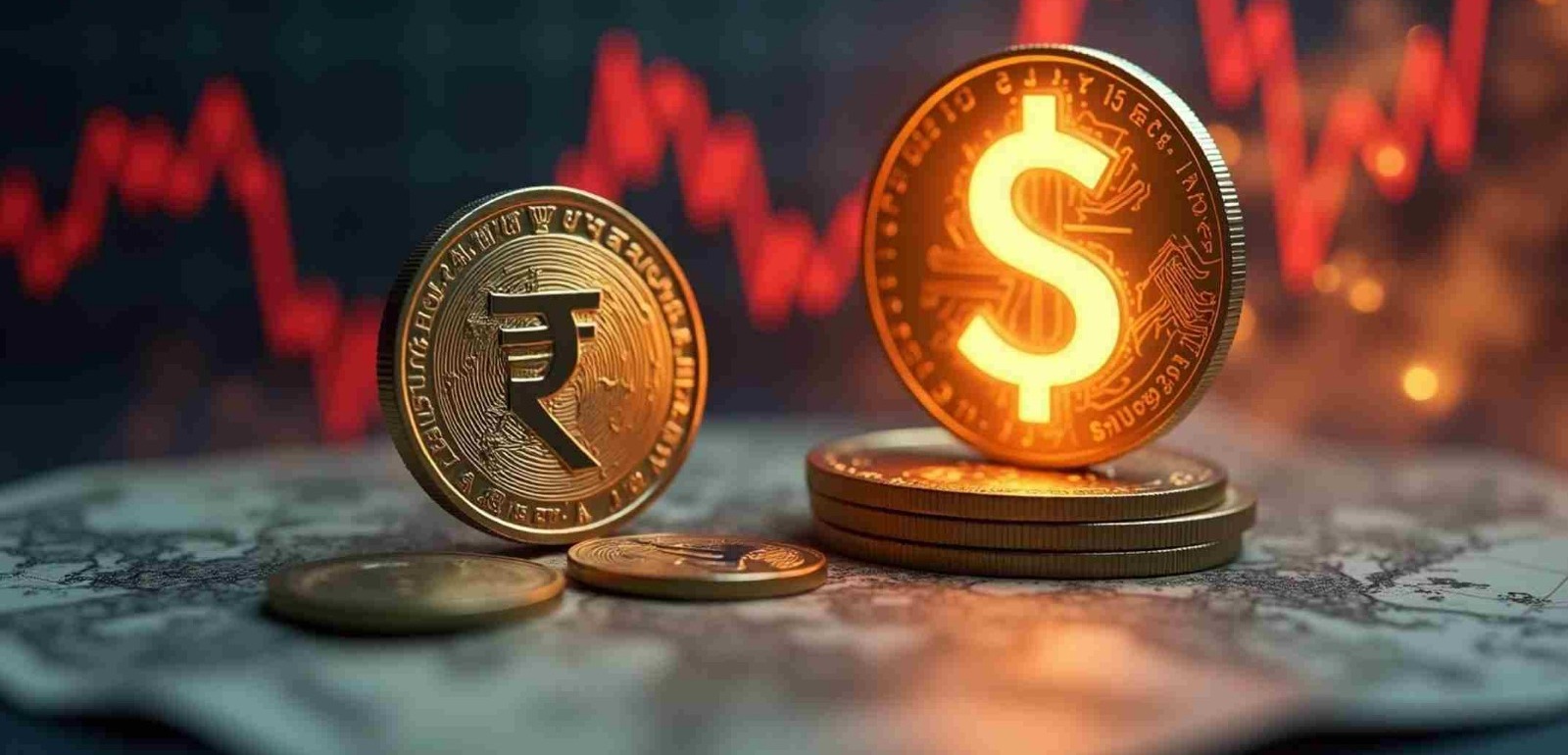 Rupee Hits Record Low Against Dollar Amid Trade Stress and Foreign Outflows