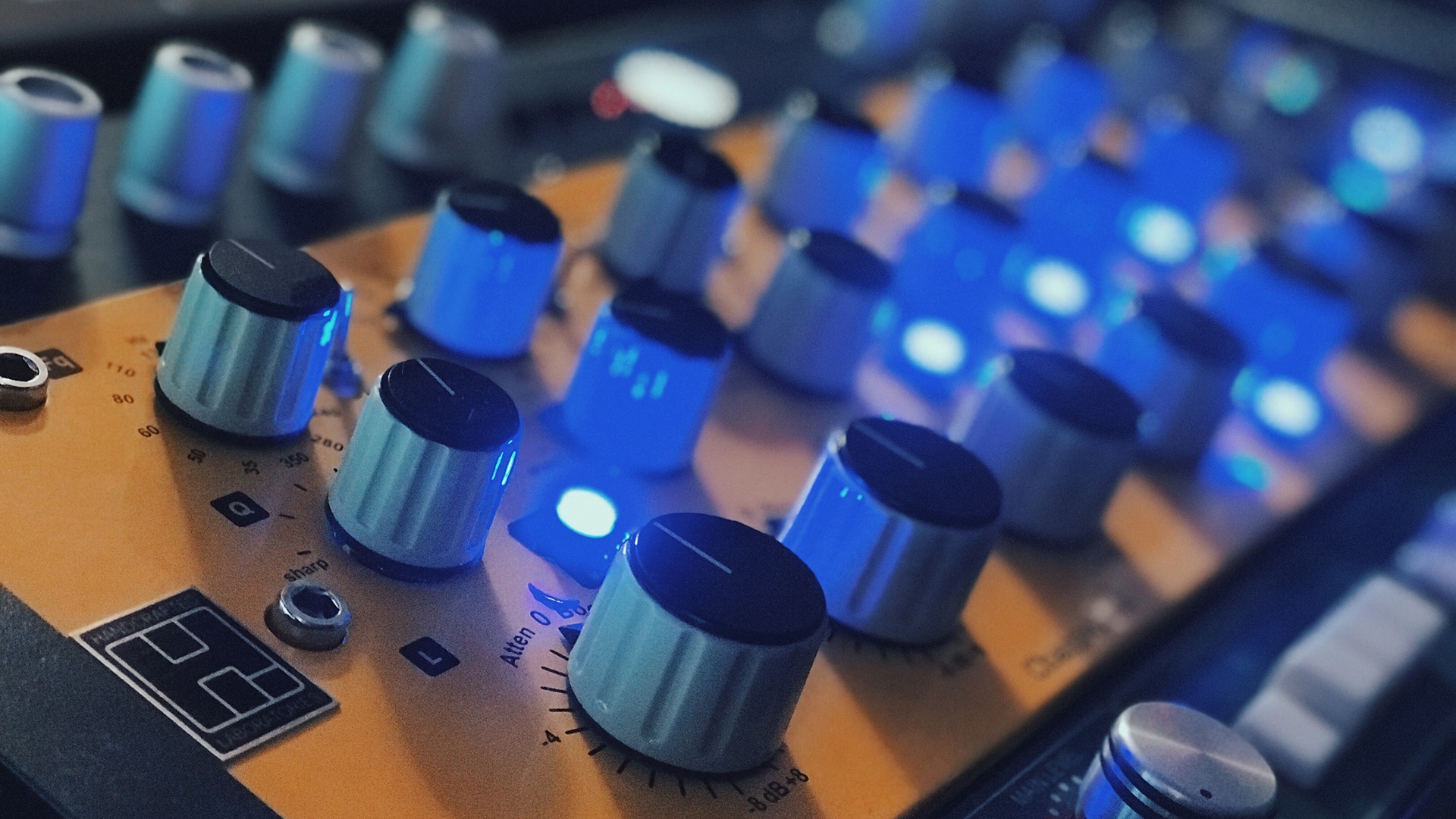Recording studio interior for Eric Mitchell Audio
