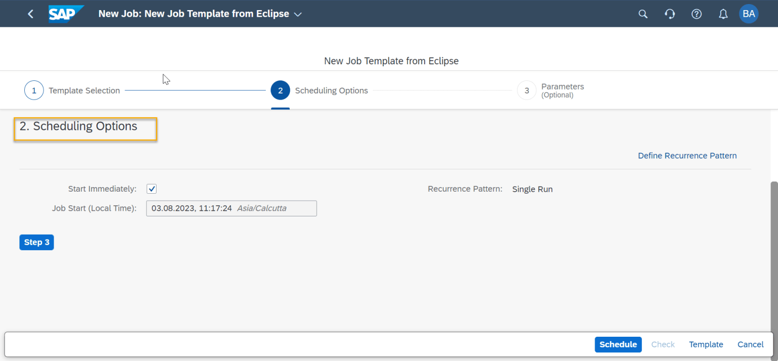 Create Application Logs and attach it to Application Job in ABAP Cloud