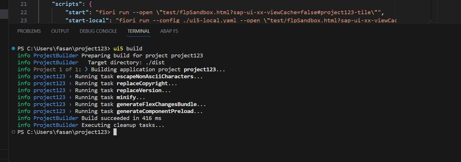 Deploying Fiori/UI5 Projects to S/4HANA On-Premise ABAP server via VSCode