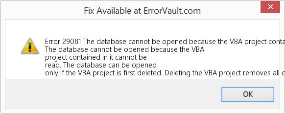 Access Dilemma 7 Ways For The Database Cannot Be Opened Because The Vba Project Error - Sunset Pattern Collection - 4K Quality