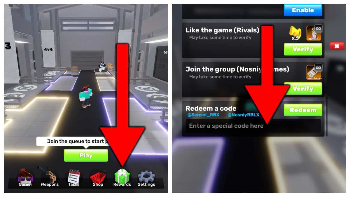 Roblox RIVALS Codes April 2025 The Escapist Redeeming Roblox RIVALS Codes 