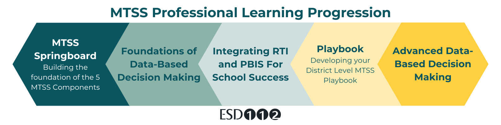 Learning Progression: Springboard, Integrating RTI & PBIS for School Success, DBDM Coaches Network, MTSS Playbook