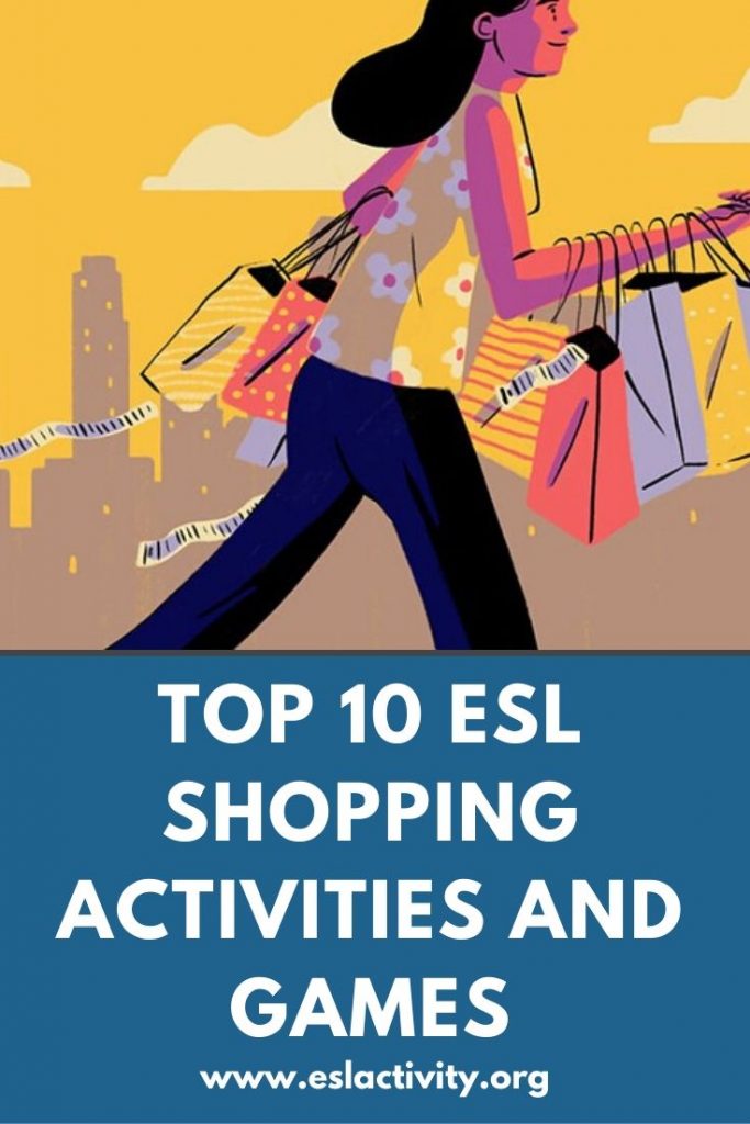 esl shopping activities games worksheets lesson plans and more