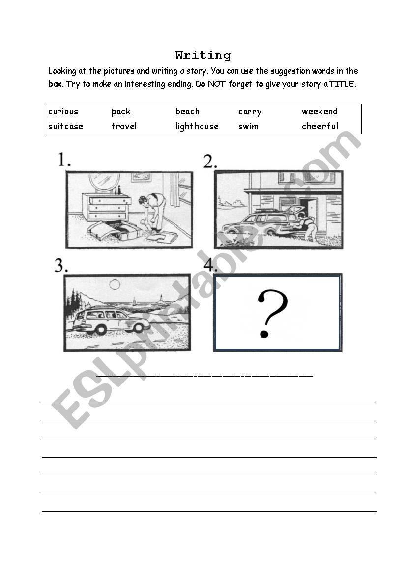 This worksheet practices story sequencing, an essential reading comprehension skill for first graders. Picture Sequence Writing Esl Worksheet By Thu Yen