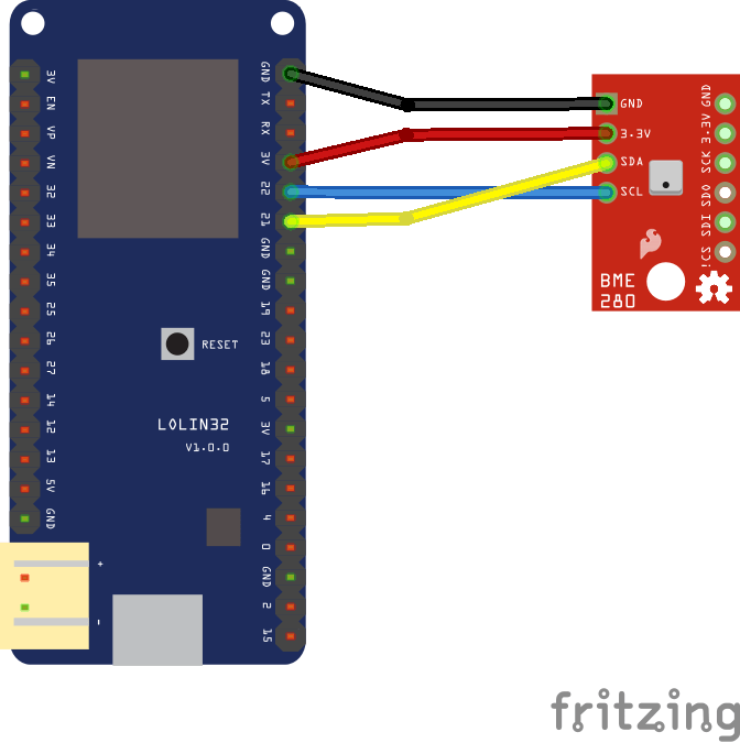 ESP32 and bme280 temperature sensor example ESP32 Learning