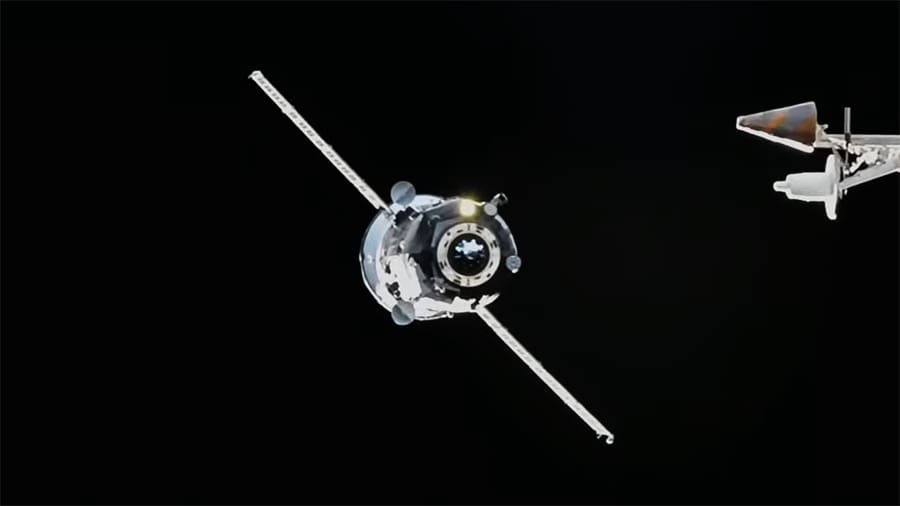 Exitoso atraque del carguero ruso Progress MS-24 en la Estación Espacial Internacional