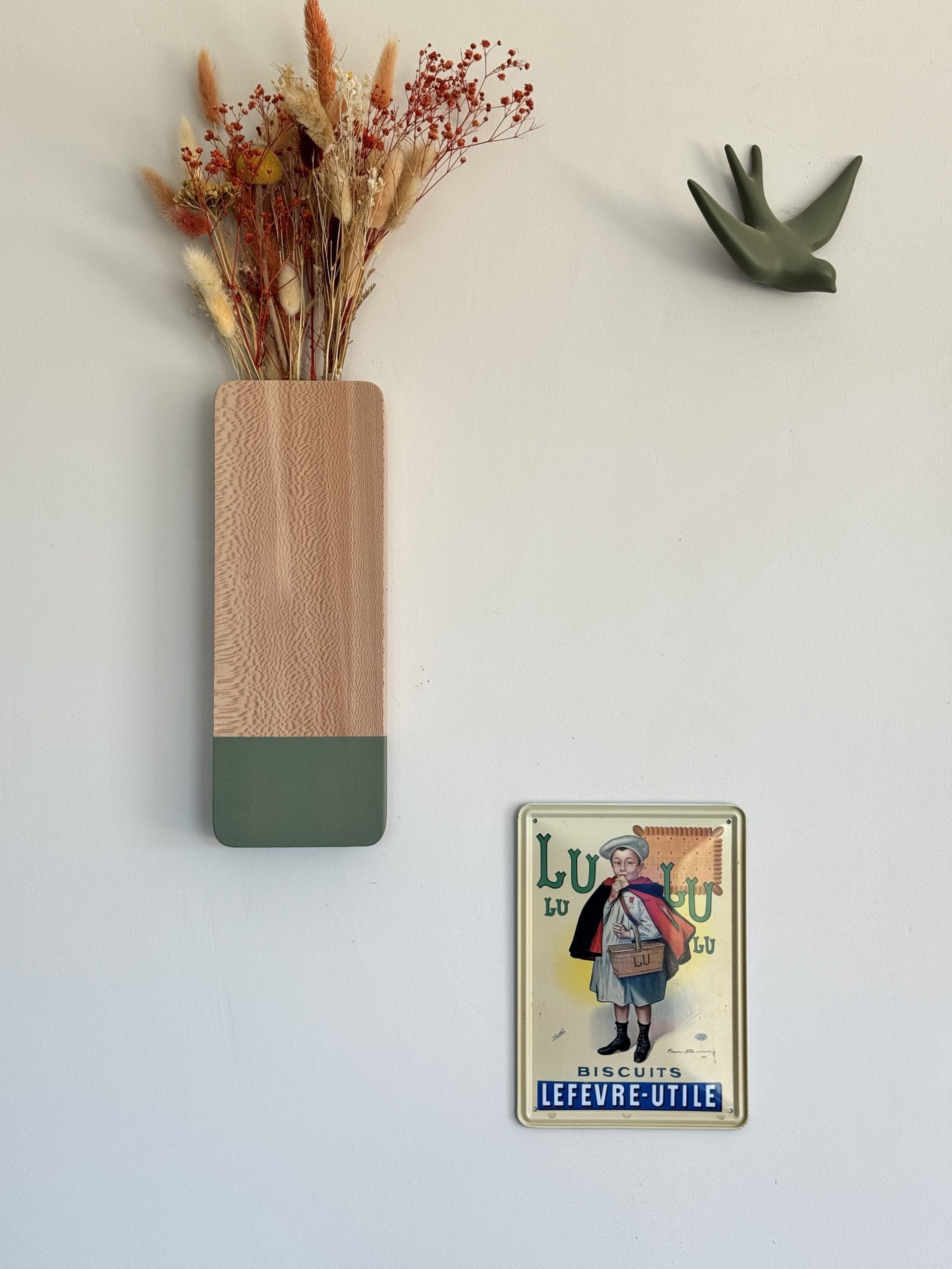 Vase mural | Platane vert olive