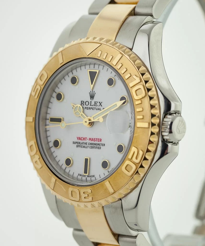 Rolex Yacht-Master, Midsize, Ladies, 168623, 18K Gold and