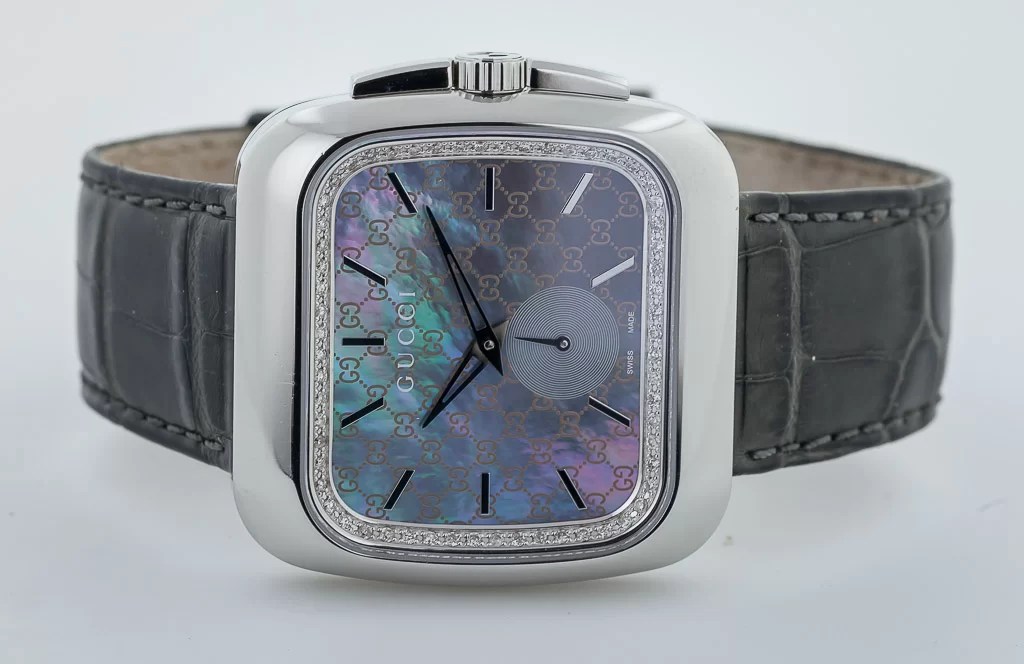 稼働品 Gucci Coupe 131.3 Gucci Coupe 131.3, Mens, Stainless Steel, Diamond Bezel, MOP