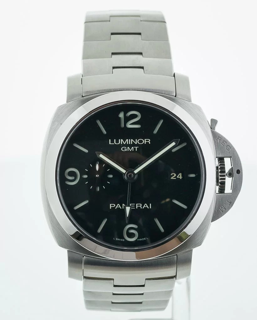 Panerai Luminor GMT 3 Days, Pam329, Mens, Automatic, Steel, Black
