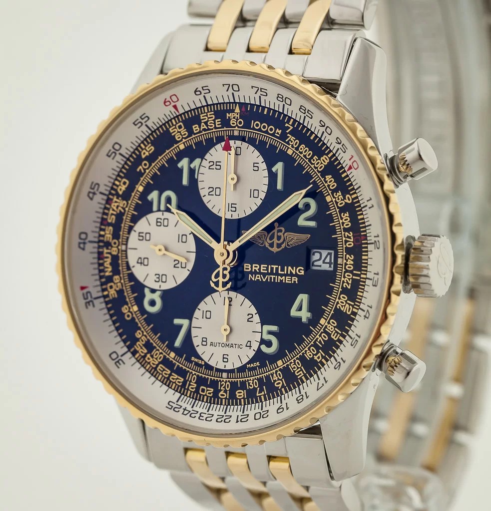 Breitling Old Navitimer II, Ref D13322, Mens, 18K Gold and