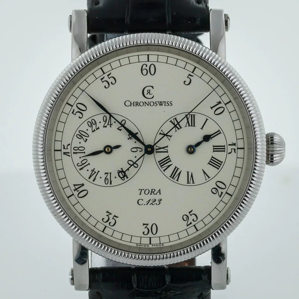 Chronoswiss Tora Dual Time, Ref CH 1323, Mens, Stainless Steel