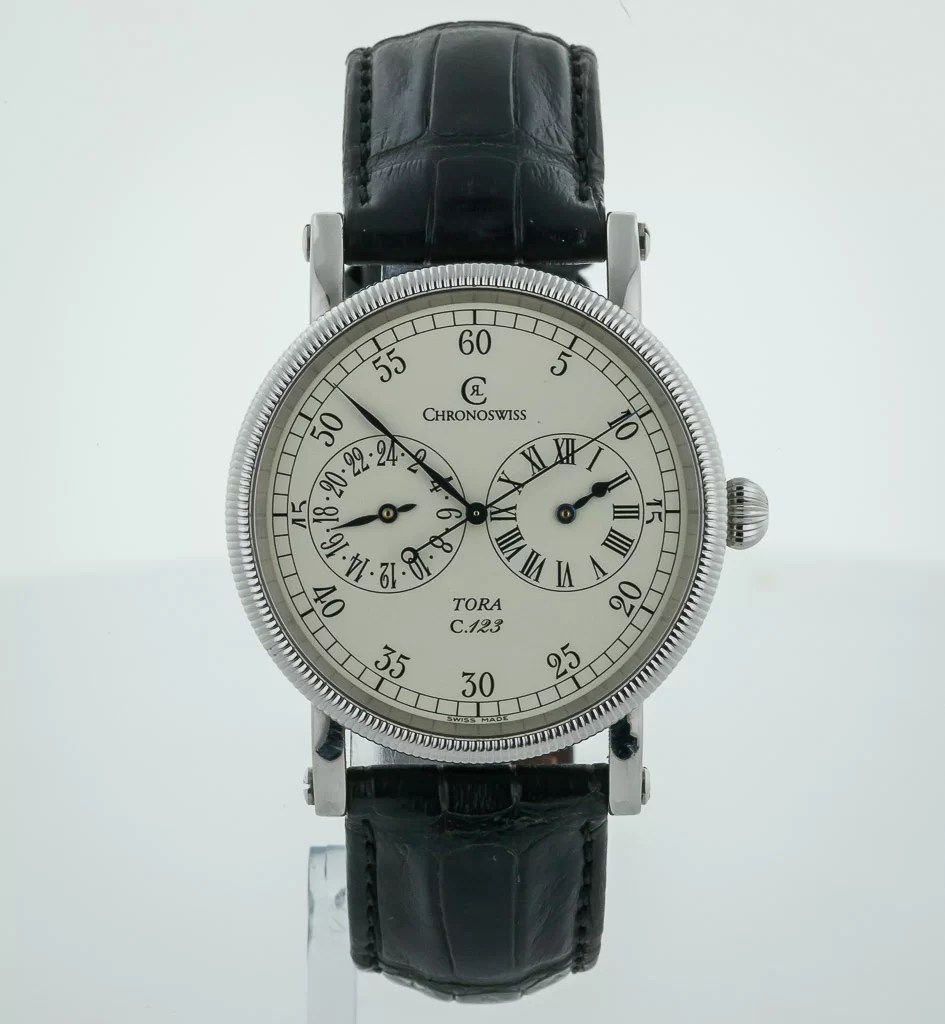 Chronoswiss Tora Dual Time, Ref CH 1323, Mens, Stainless Steel