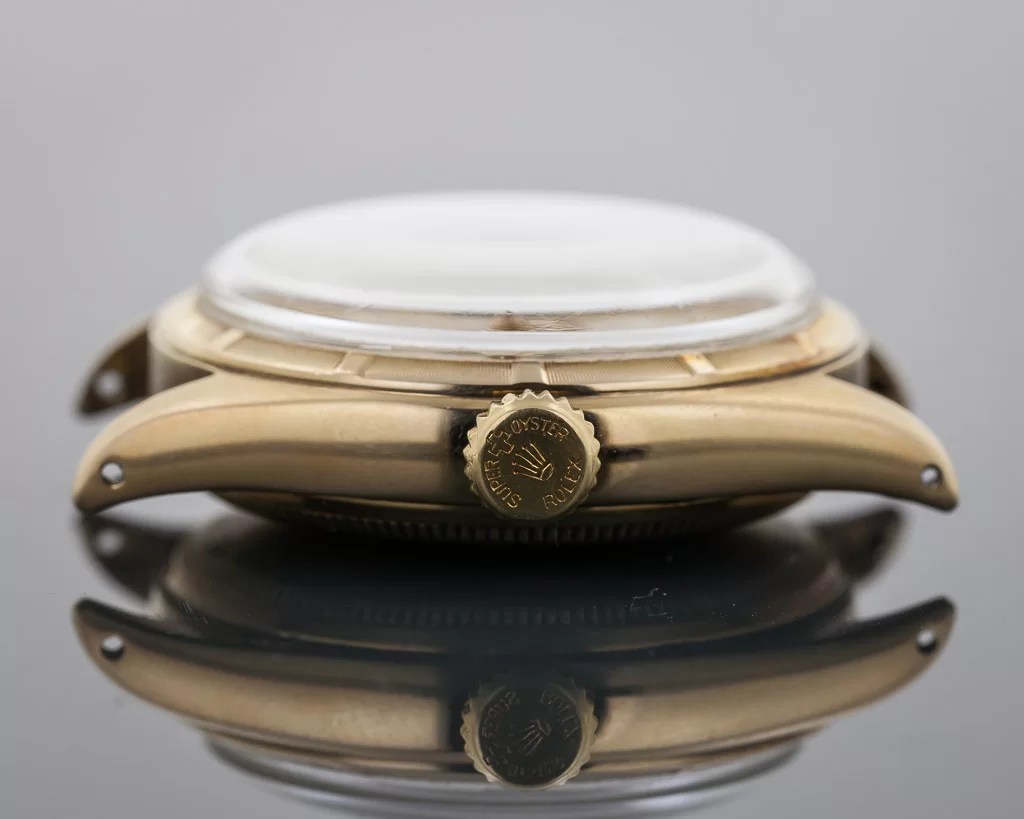 【幻級レア】ロレックス ヴィンテージ 看板 プレート 真鍮 非売品 ゴールド Rolex Oyster Perpetual, Ref 6085, Men's, 14K Yellow Gold, Rare