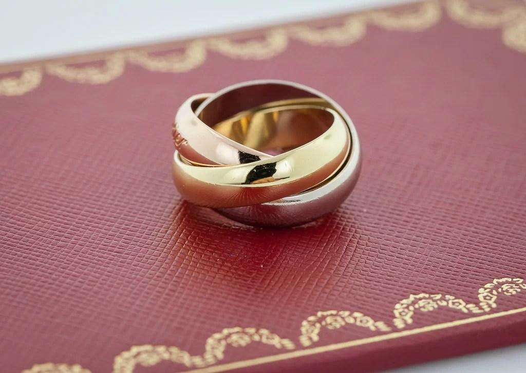Cartier Trinity Ring, Classic, White Gold, Yellow Gold, Rose Gold