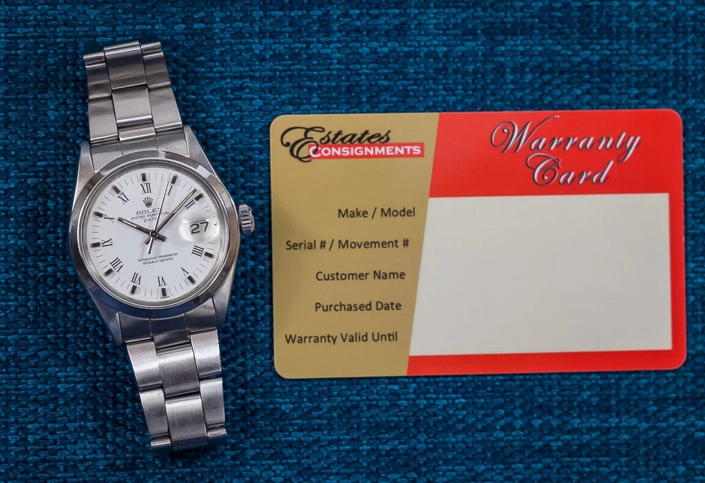Rolex Oyster Date, Ref 1500, Stainless Steel, Men's, White Roman