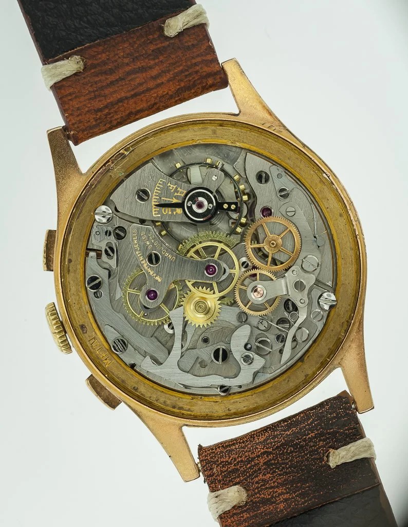 Dom Watch Chronographe, 18K Yellow Gold, Manual Movement, Cal