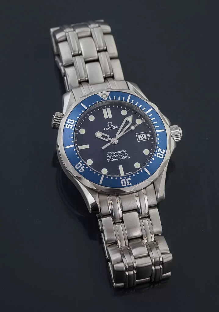 Omega Seamaster Professional, Stainless Steel, Blue Wave Dial