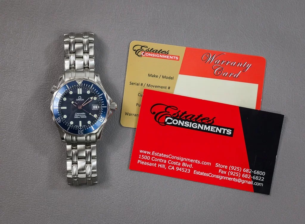 Omega Seamaster Professional, Stainless Steel, Blue Wave Dial