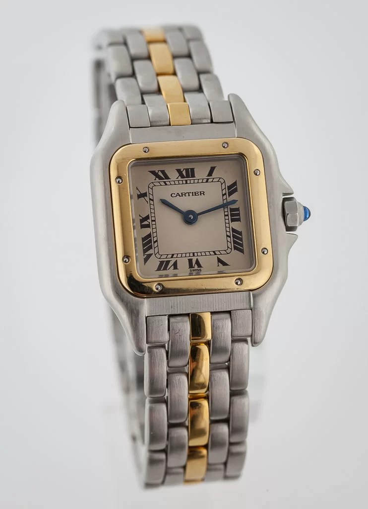 Cartier Panthere Ladies, Ref 166921, One Row 18K Yellow Gold and