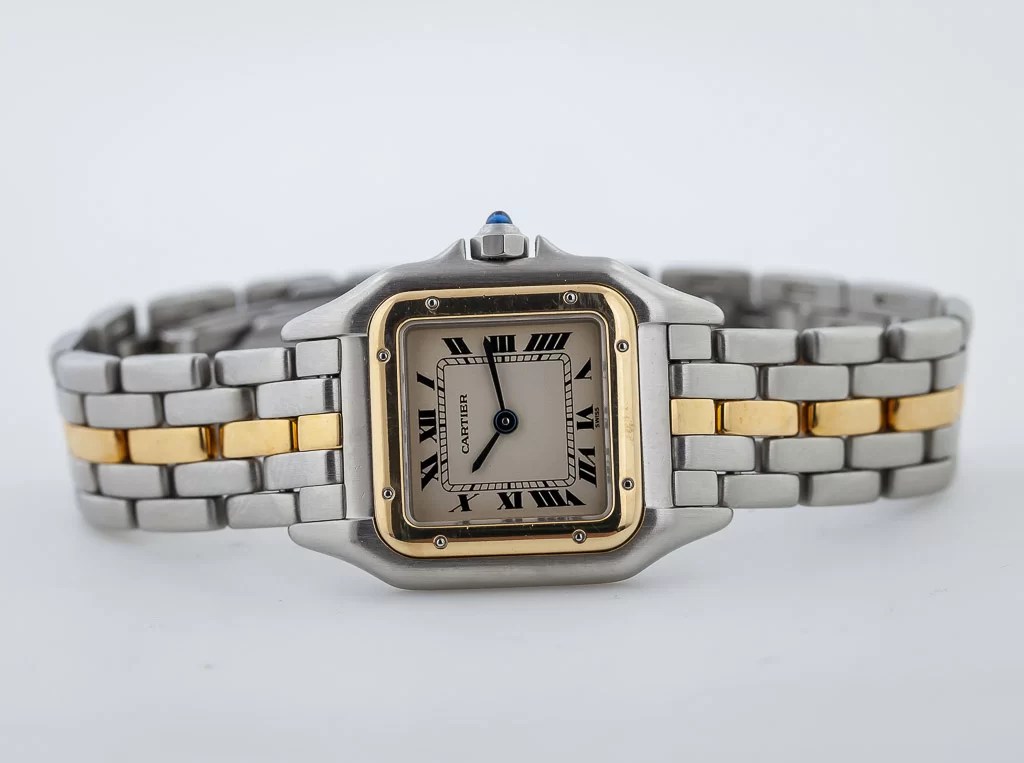 Cartier Panthere Ladies, Ref 166921, One Row 18K Yellow Gold and