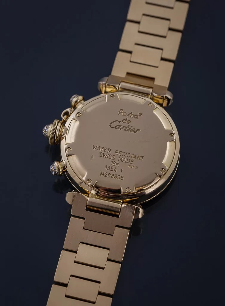 Cartier Pasha Chronograph, Ref 1354-1, Ladies, 18K Yellow Gold