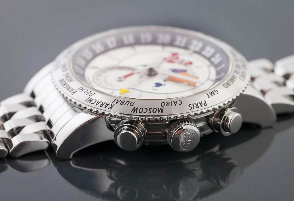 Corum Classical GMT 24, Ref 983.201.20, Men's, Stainless Steel