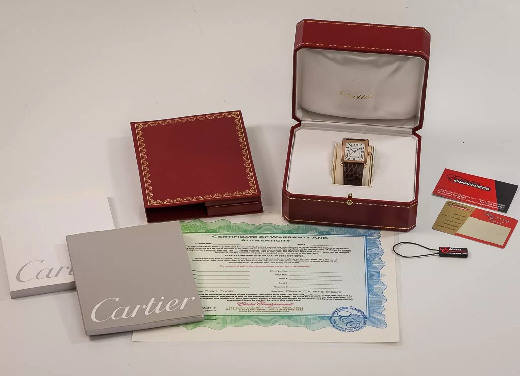 Cartier Tank Solo XL, Ref W5200026, Men's, 18K Rose Gold and Steel