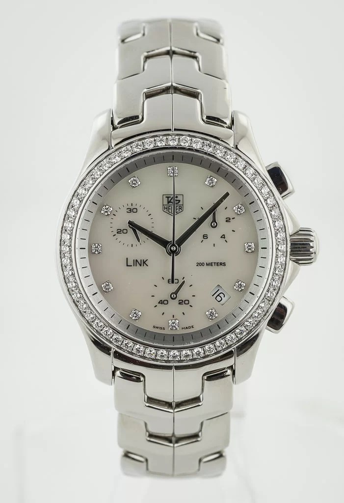 Tag Heuer Link Chrono 33mm, Ref CJF1314, Ladies, Stainless Steel