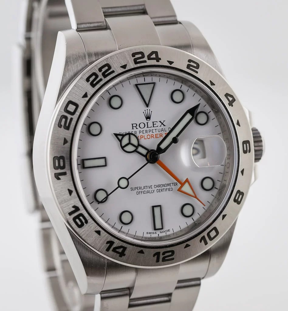 Rolex Explorer II 42mm, Ref 216570, Men's, Stainless Steel, White